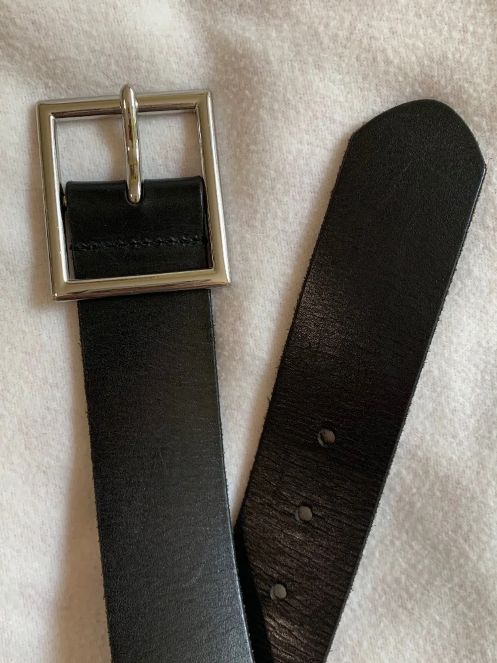 Urban Outfitters Square Buckle Leather Belt